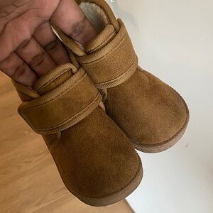 Cozy Tan Baby Booties